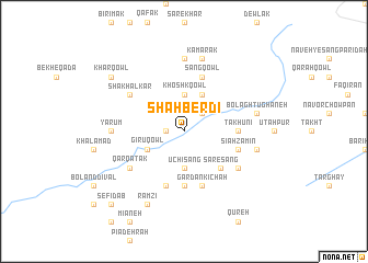 map of Shāh Berdī