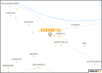 map of Shāh Beygī