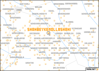 map of Shāh Beyk-e Mollā Shāhī