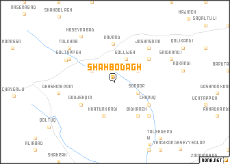 map of Shāh Bodāgh
