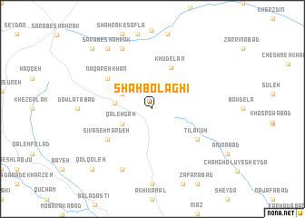 map of Shāhbolāghī