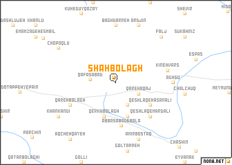 map of Shāh Bolāgh