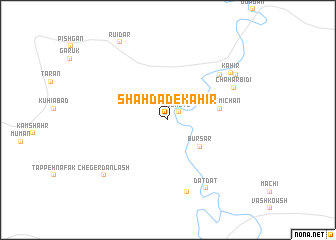 map of Shahdād-e Kahīr