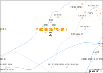 map of Shahdād-e Shīrū