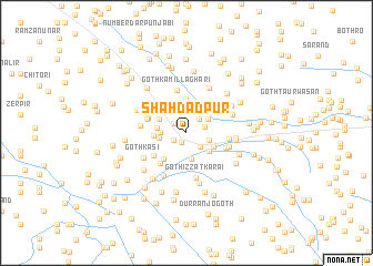 map of Shāhdādpur