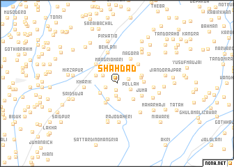 map of Shāhdād