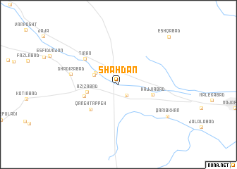 map of Shahdān