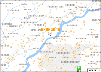 map of Shāhdara