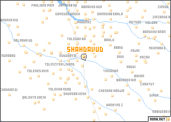 map of Shāh Dāvūd