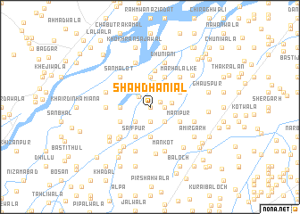 map of Shāh Dhaniāl