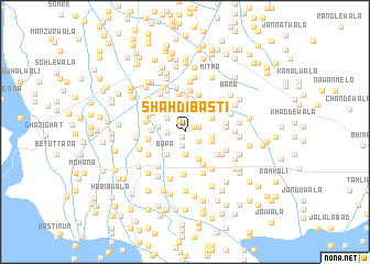 map of Shāh di Basti