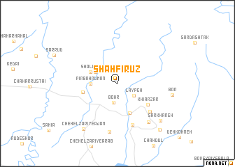 map of Shāh Fīrūz