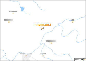 map of Shāhganj