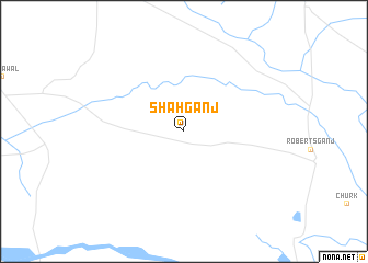 map of Shāhganj