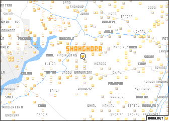 map of Shāh Ghora