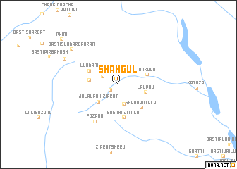 map of Shāh Gul