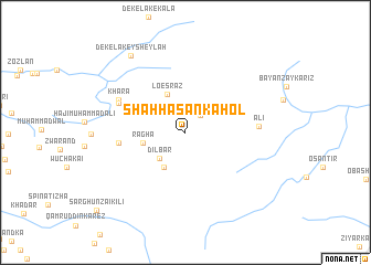 map of Shāh Hasan Kāhol