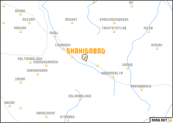 map of Shahīdābād