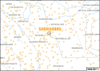 map of Shāhīdābād