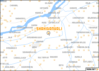 map of Shahīdānwāli