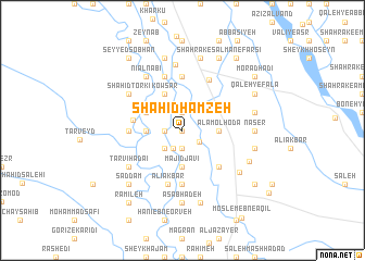 map of Shahīd Ḩamzeh