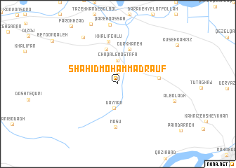 map of Shahīd Moḩammad Ra\