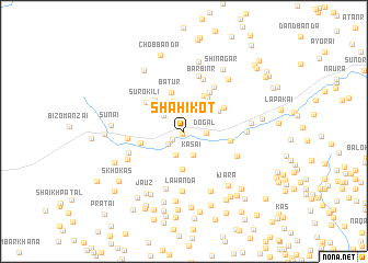 map of Shāhīkot