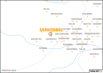 map of Shāhīnābād