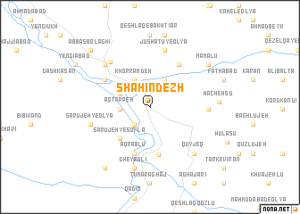 map of Shāhīn Dezh