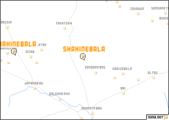 map of Shāhīn-e Bālā