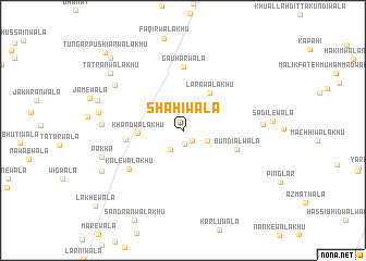 map of Shāhīwāla