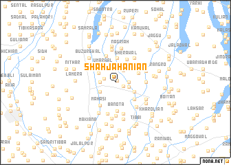 map of Shāh Jahāniān