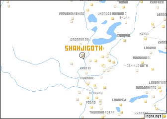 map of Shāh ji Goth