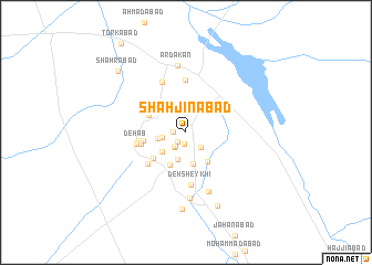 map of Shāhjīnābād