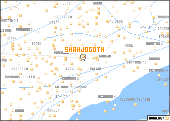 map of Shāh jo Goth