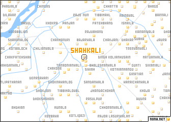 map of Shāh Kali