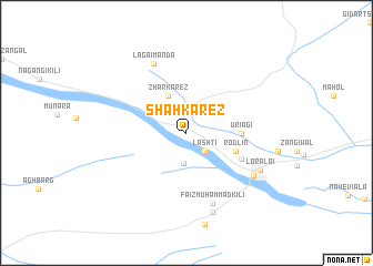 map of Shāh Kārez