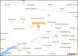 map of Shāh Khel