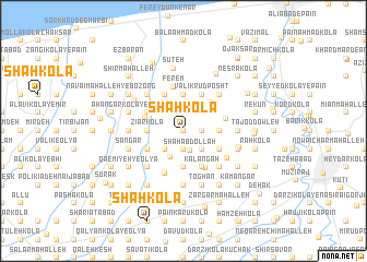 map of Shāh Kolā