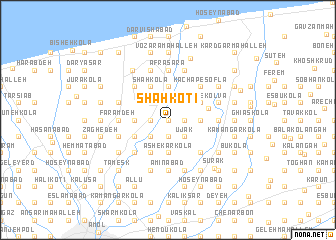 map of Shāh Kotī