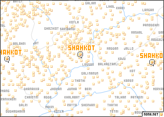 map of Shāhkot