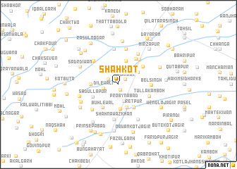 map of Shāhkot