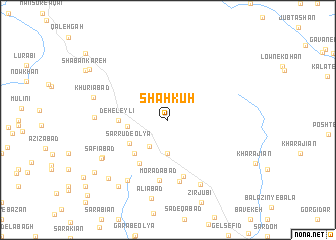 map of Shāh Kūh