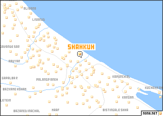 map of Shāh Kūh
