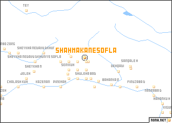 map of Shāh Makān-e Soflá