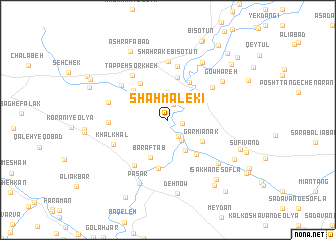 map of Shāh Malekī