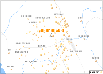 map of Shāh Manşūrī