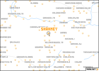 map of Shāh Mey