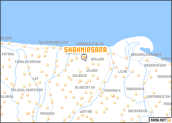 map of Shahmīr Sarā