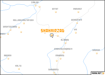 map of Shahmīrzād